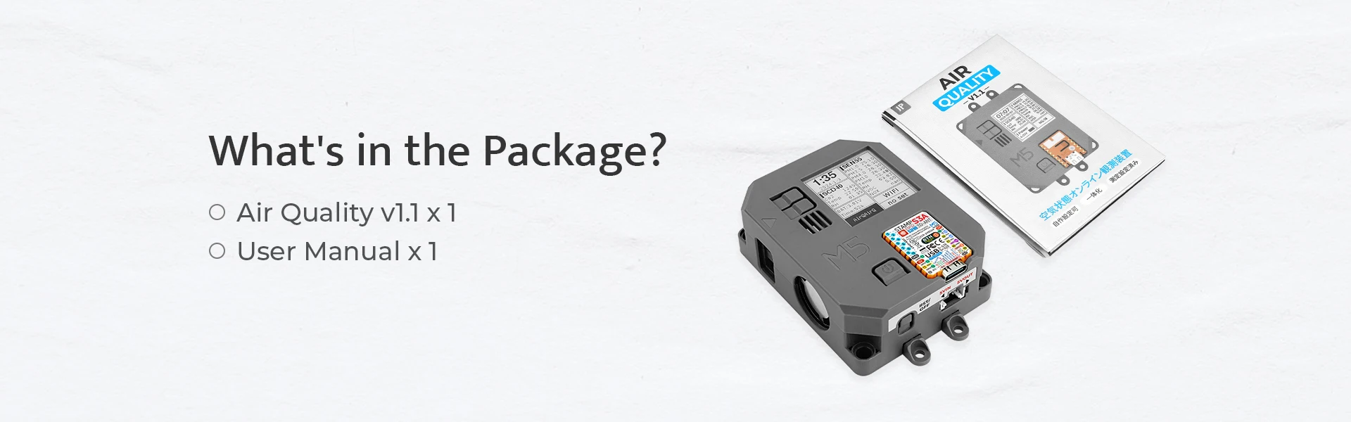 Official Air Quality Kit v1.1 w/ M5stampS3A (SEN55, SCD40)