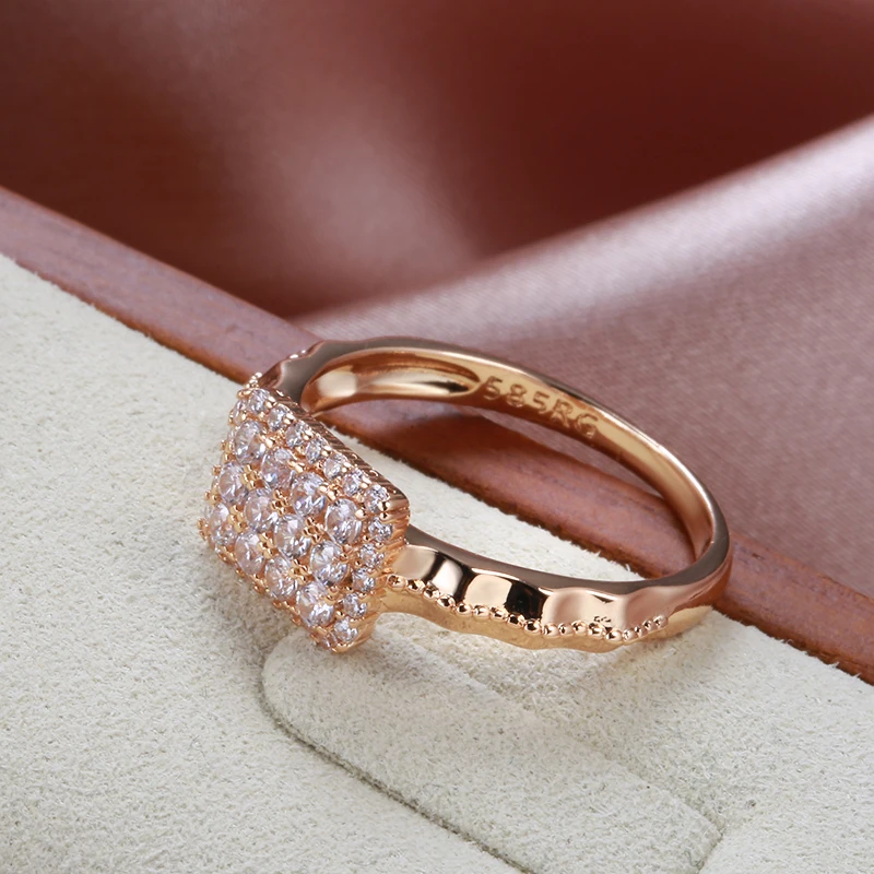 12 natural diamonds 585 rose gold ring in NY