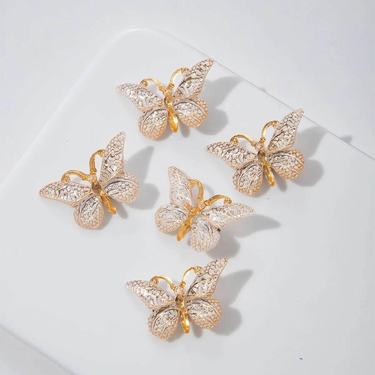 5PCS Süße Macarons Farbverlauf Nette Schmetterling mädchen Haarnadeln frauen Headwear Prinzessin Haarspange Mädchen Haar Zubehör – Detail 11