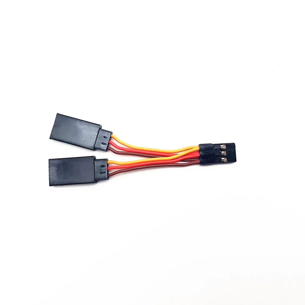 Câble en Y pour Servo RC 7cm - Lot de 5/10 - Connecteur JR Mâle vers 2 Femelles