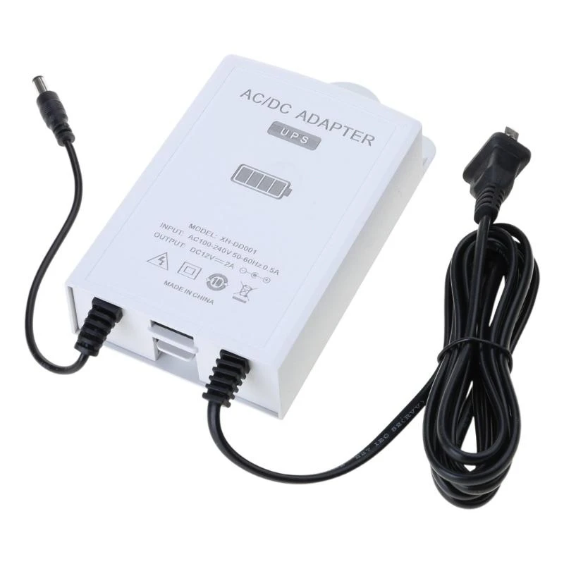 12V-2A Uninterruptible Power Supply Mini UPS Battery Backup for WiFi, Router, Modem, Security Camera Universal