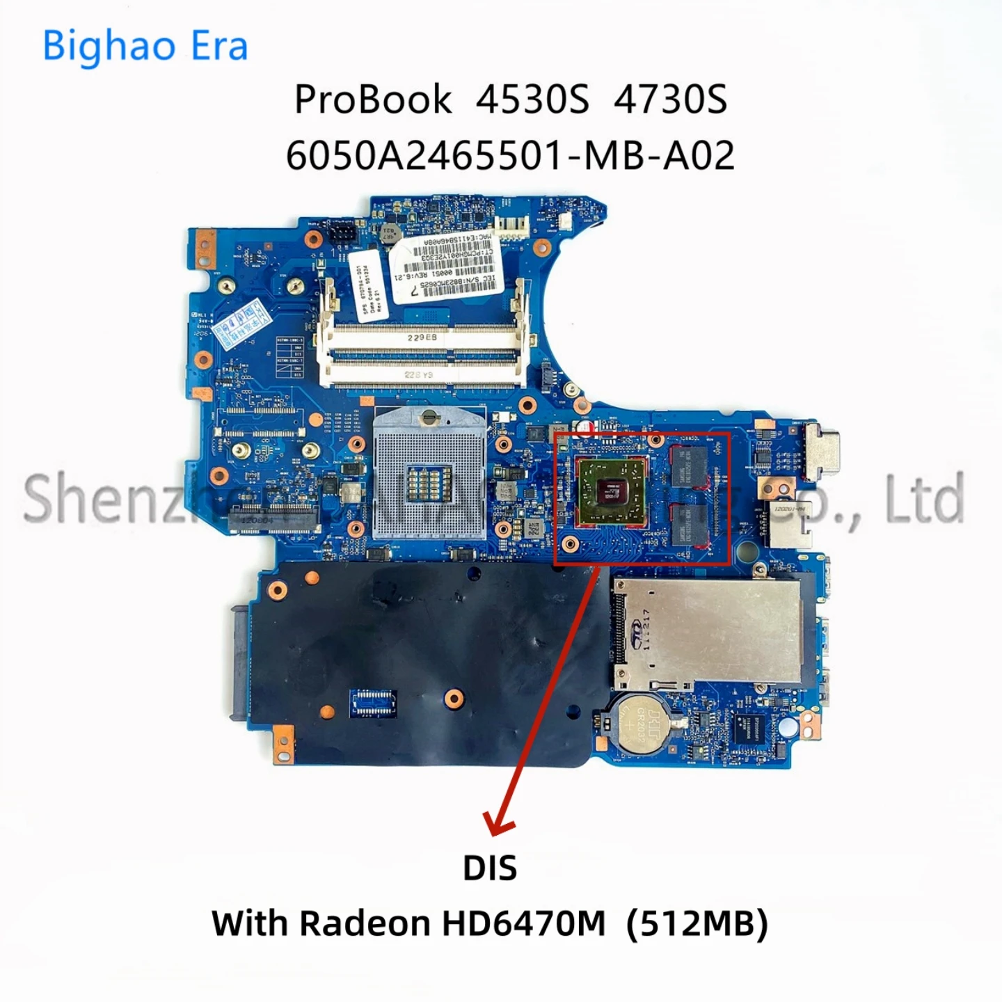 Placa-mãe para Laptop para hp Probook hp 4530s Hd6490m 512mb Gpu 6050a2465501-mb-a02 670794001 670795-001 658343-001 - Imagem 4