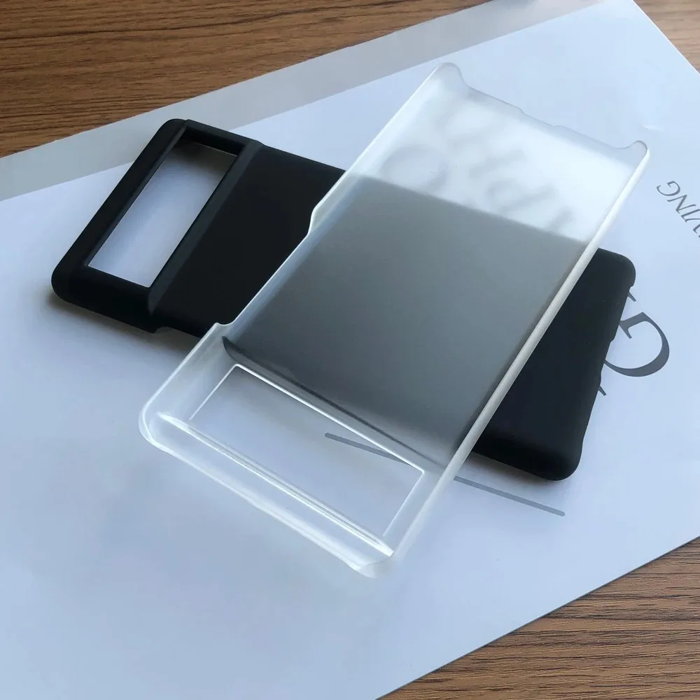 Sleek Matte Frosted Frameless Phone Case - Slim Transparent PC Cover