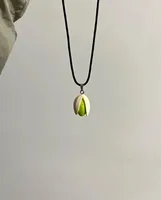 Collier pendentif pistaches à la mode, pièces de bijoux portables et confortables pour un usage quotidien et les Occasions spéciales 4