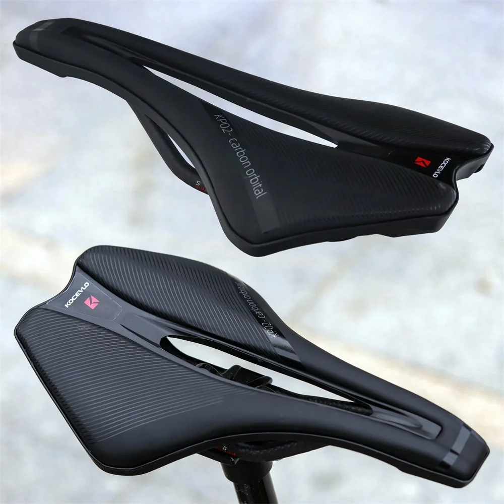 Carbon Fiber Bicycle Saddle PU Leather