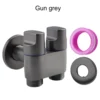 Zinc Alloy Angle Valve Wall Mount Toilet Bidet Sprayer Set One In Two Out Water Cleaning Sprayer For Bathroom Toilet Accessories 1