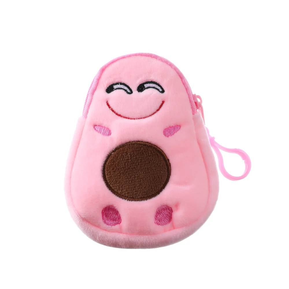 Coin Purse Coin Wallet Children Small Coin Purse Cute Avocado Plush Purses Girls Key Case Bag Money Pouch for Girls Gift Mini Handbag