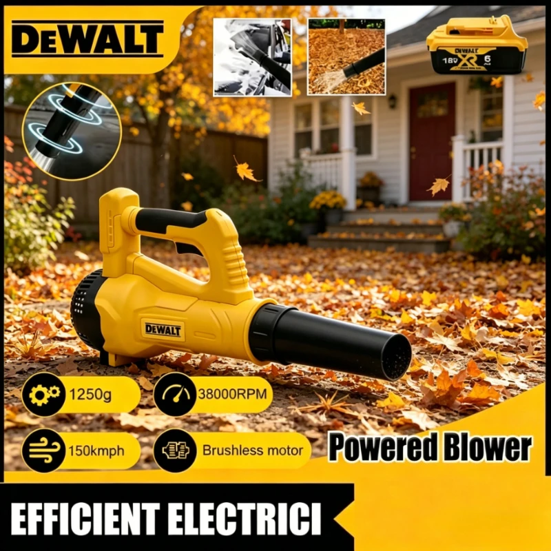 DEWALT 38000RPM 무선 공기 송풍기 브러시리스 휴대용 리프 제트 터보 송풍기 DEWALT 배터리용 전동 공구
