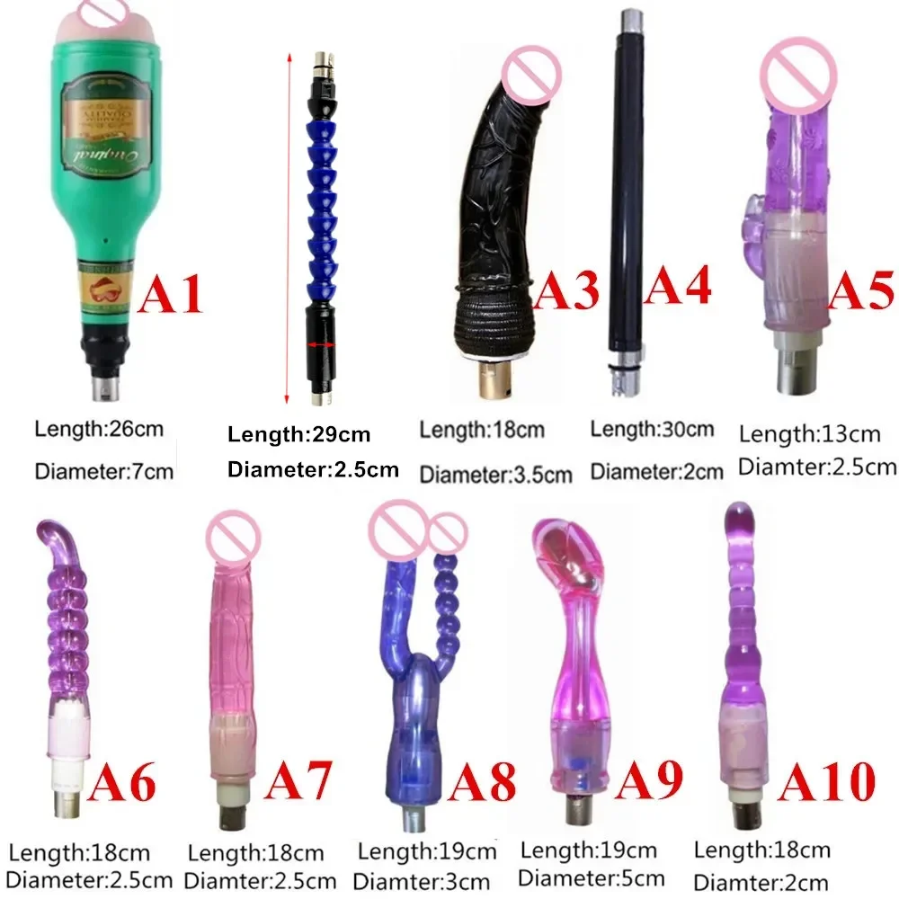 3XLR Dildo Sex Machine Anal Plugs Angle Adjustable Extension Rod Accessories