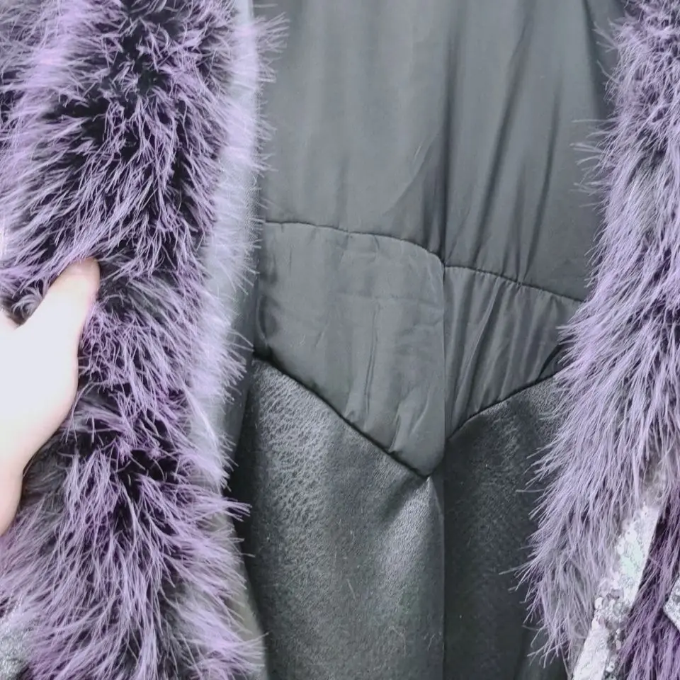 High-End Luxury Fur 2023 New Winter Clothes Fashion Long Tuscan Lamb Wool Coat Motorcycle Streetwear Loose Warm Feminine Jacket