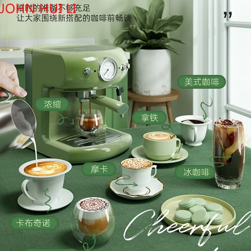 Machine à café italienne semi-automatique, maison et bureau, mousse de lait  mousseuse Esti1300 ue, matériel semi-automatique - AliExpress