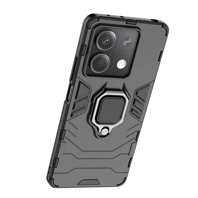For 5G Case Cover Xiaomi Capas Shockproof Bumper Ring Magnetic Holder Fundas Redmi Note 13 Pro Plus_voghion.com