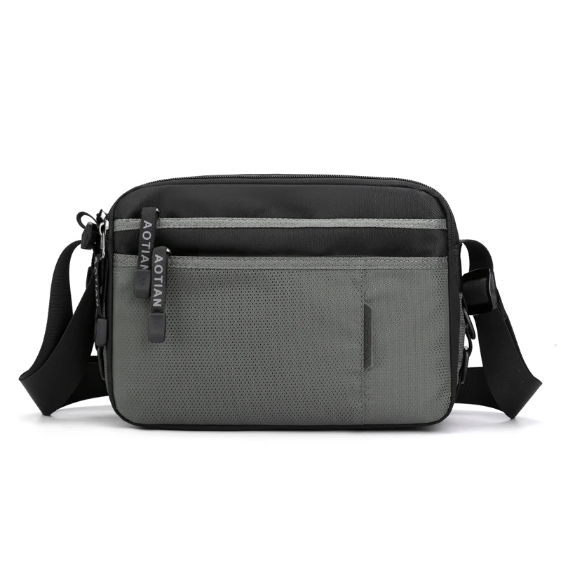 Free Ship Casual Light Men Shoulder Bag Multi-pocket Man Messenger Bag High Quality Fashion Portable Crossbody Bag Male Handbags