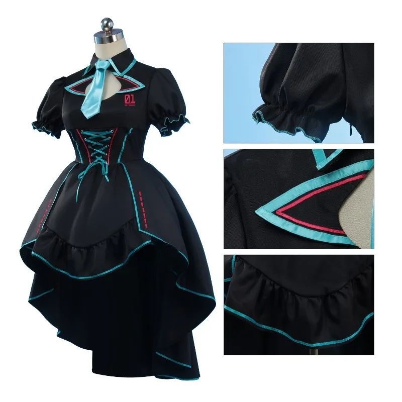 Game Project Sekai‌ Hatsune Miku Cosplay Costume Black