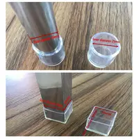 4pcs/set Table Floor Protectors Cups Round Bottom Non-Slip Covers Chair Leg Caps Silicone Pads Furniture Feet 4