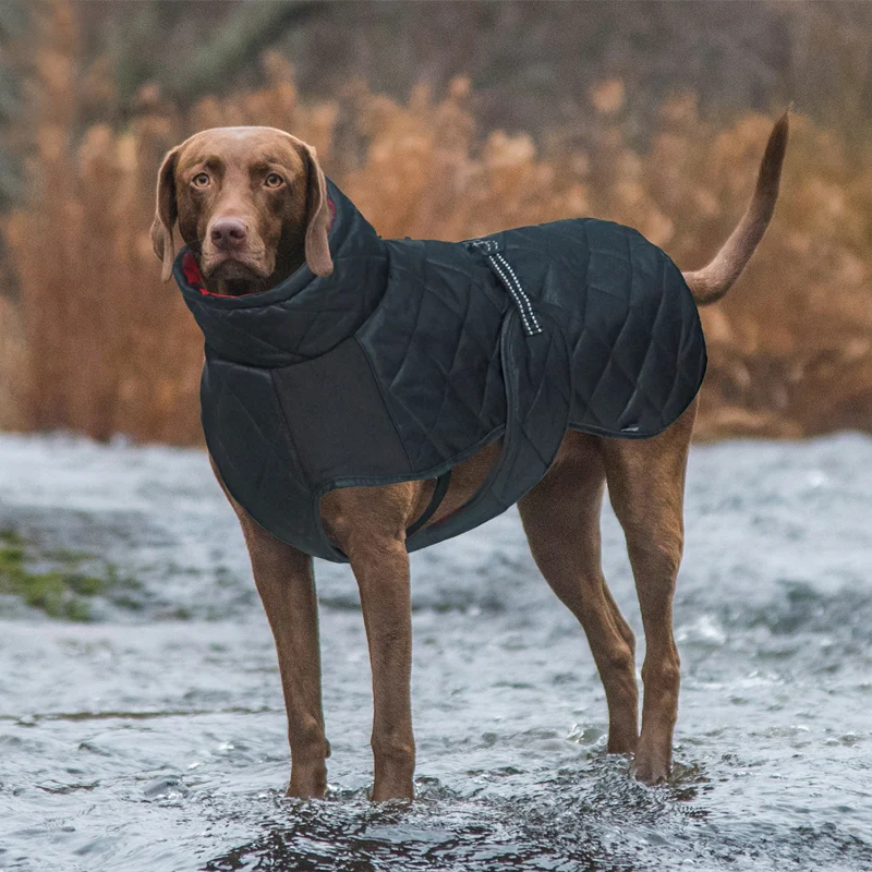 Large Dog Jacket Winter Warm Waterproof Cotton Dog Coats Golden Retriever Doberman Outdoor