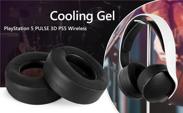 FINE-Remplacement Coussinets D'oreille Sony Playstation Gold