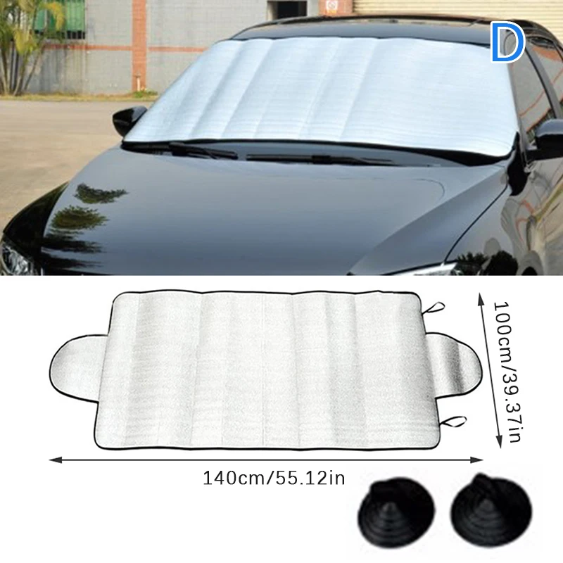 Copertura Parabrezza Auto 4 Strati, Antigelo, Antineve, Protezione UV E Impermeabile, Con Fissaggio Magnetico, Adatta A SUV E Auto (Argento)