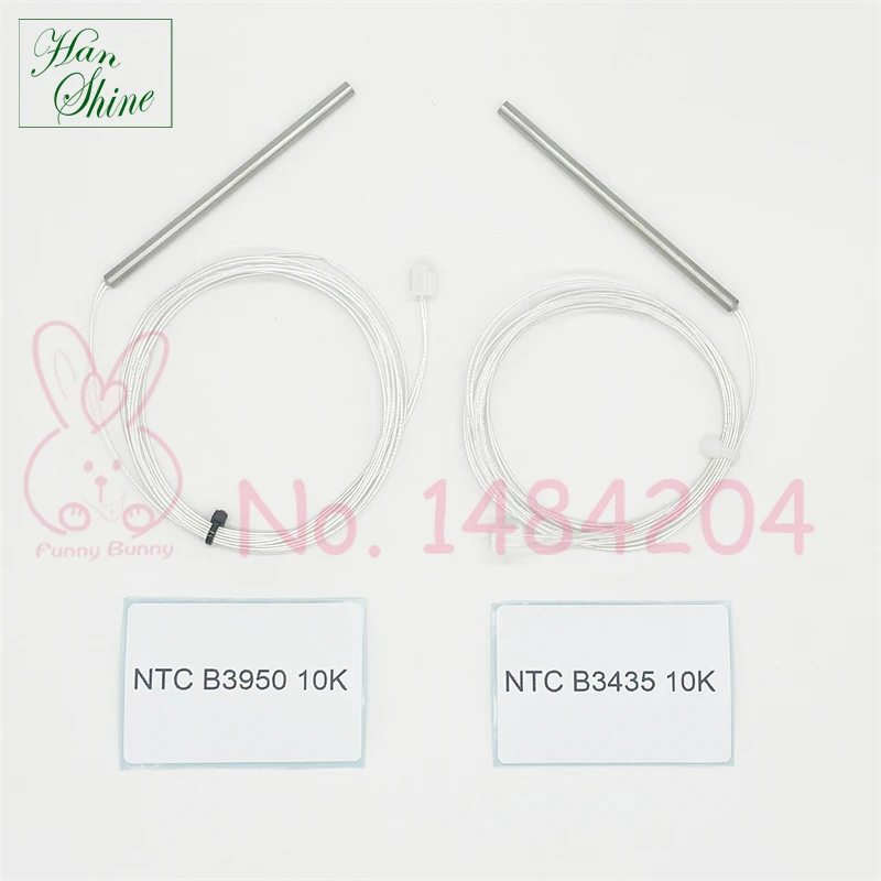 NTC B3435 10K & NTC B3950 10K 온도 센서 방수 스테인레스 스틸 프로브, 4mm * 80mm 2 m 와이어 최대 150 °C