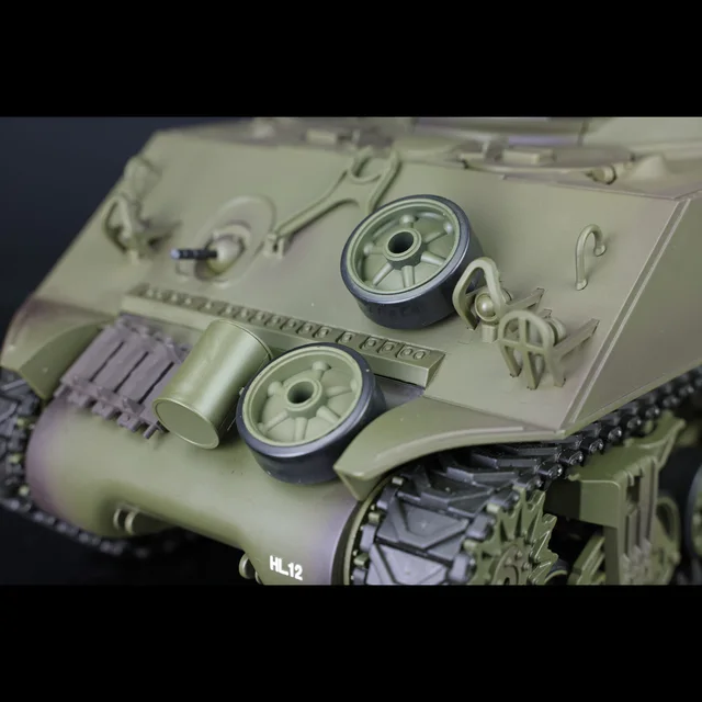 Gifts 1/16 7.0 HENG LONG Plastic M4A3 Sherman Remote Controlled Tank 3898 360° Turret Barrel Recoil BB Shooting Toys TH17668 2