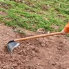 Garden hoe Garden Weeding Rake Labor-saving Weeding & Loosening Soil Artifact Harrow Handheld steel weeding hoe Hoe Farm Tool 6