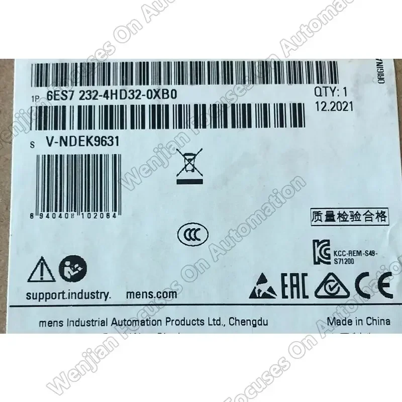 

PLC 6ES7232-4HD32-0XB0 S7-1200 Warranty for one Year SM1232 6es7 232-4hd32-0xb0 Analog Output 4-bit Resolution Expansion Module