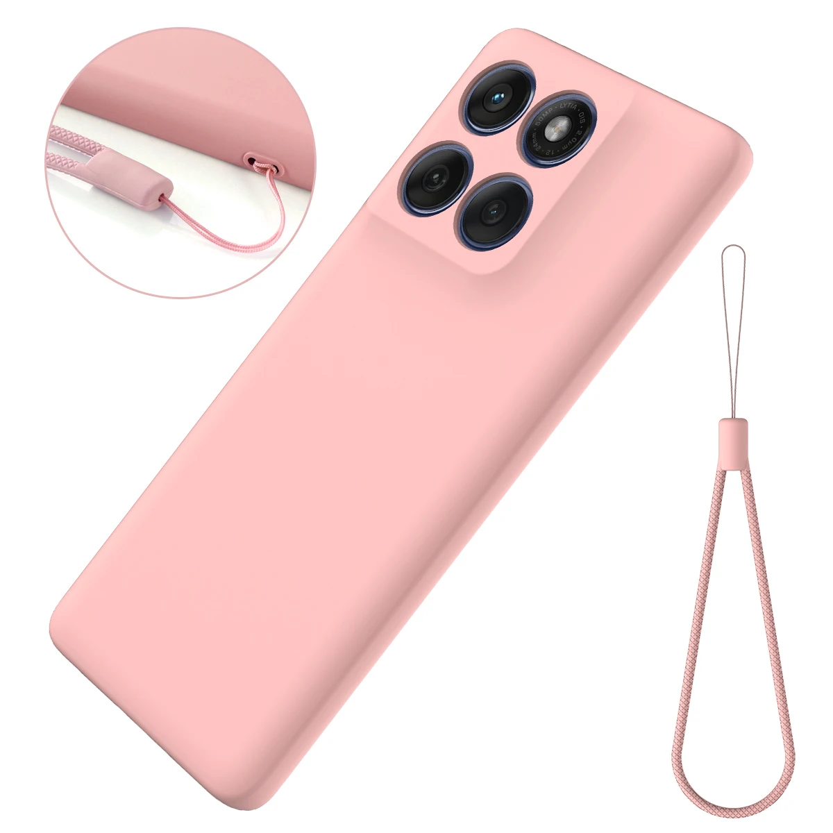 Liquid Silicone Shockproof Lanyard Case - Durable Back Cover