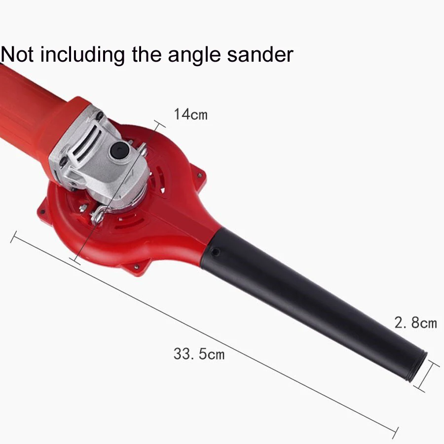 Universal Treasure Head SawDust Wood Leaf Blower For Battery Electric DC Angle Grinder Conversion