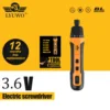 LYUWO Mini Wireless Electric Screwdriver, Rechargeable 1300mah Power Drill Bit, Multifunctional Disassembly Torque Repair Tool 1