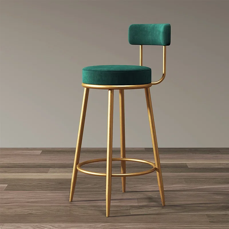 Bar Chair Simple Casual Home Cafe Stool Back High Chair Dining Nail Shop Reception Room Bar Stools Table for Home