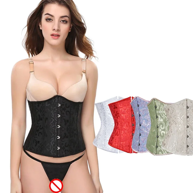 

Multiple Color Lady Plastic Bone Corset Gothic Victorian Waist Cincher Top Workout Shape Body Shaper Fashion Cocktail Outfit