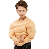 Child Man Fake Muscle T-Shirts Sponge Pads Abs Body Shaper Holiday Party Costume Hero Cosplay Funny Chest Shapewear Mask Ball 2