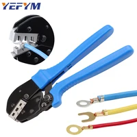  For Open Barrel Terminals YFL-431B Wire Crimping Pliers 6.3/8.2/10.2mm Spade 16-10AMG Crimping Tools Manual Crimp Fold Tools 1