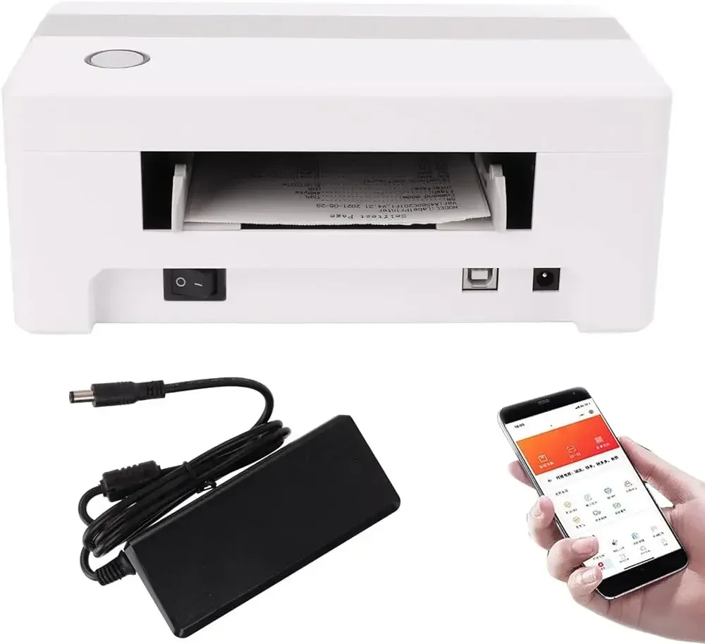 GlowMart TDL406 High-Speed 4x6 Desktop Direct Thermal Label Printer For Home Business