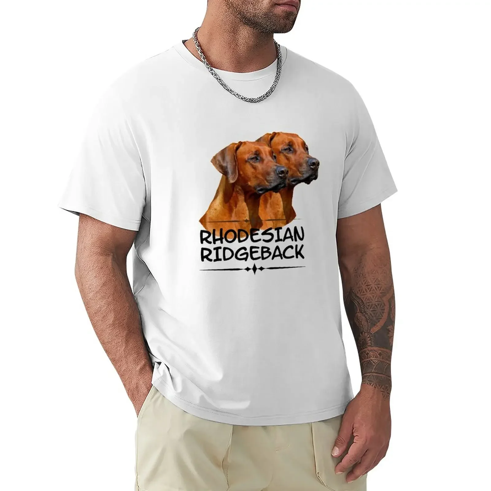 T-Shirt Rhodesian Ridgeback Kawaii Clothes Top Abbigliamento Uomo