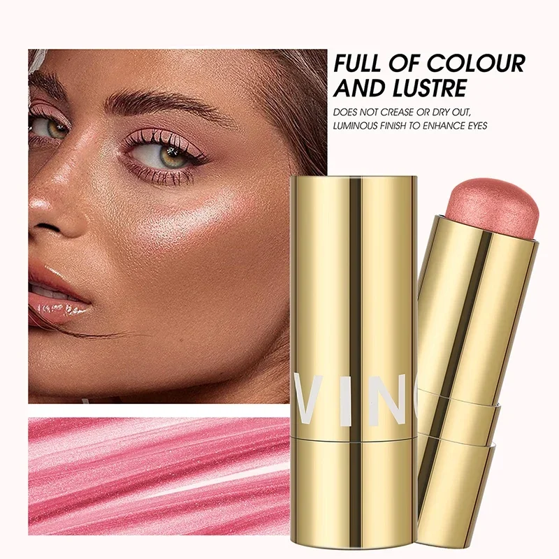 3D Face Brighten Highlighter Bar Magical Halo Highlighter Stick Cosmetic Face Contour Bronzer Shimmer Powder Concealer Contour
