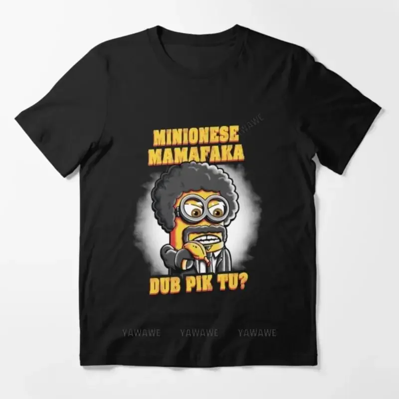 

New arrive short sleeve top mens brand fashion T- Summer T shirts for men minionose mamafaka essential T shirt