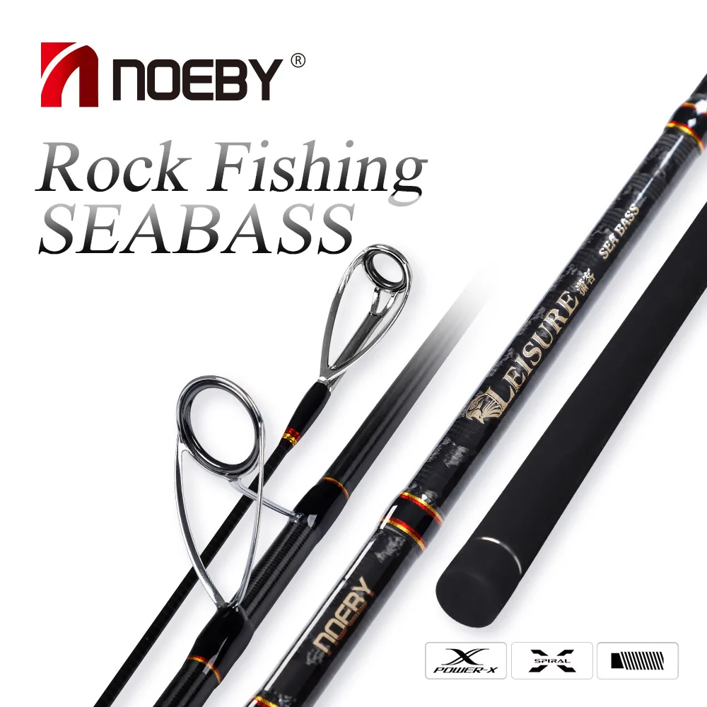 Noeby Spinning Sea Bass Fishing Rod 2.75m 3.05m H Mh Power 2/3 Section