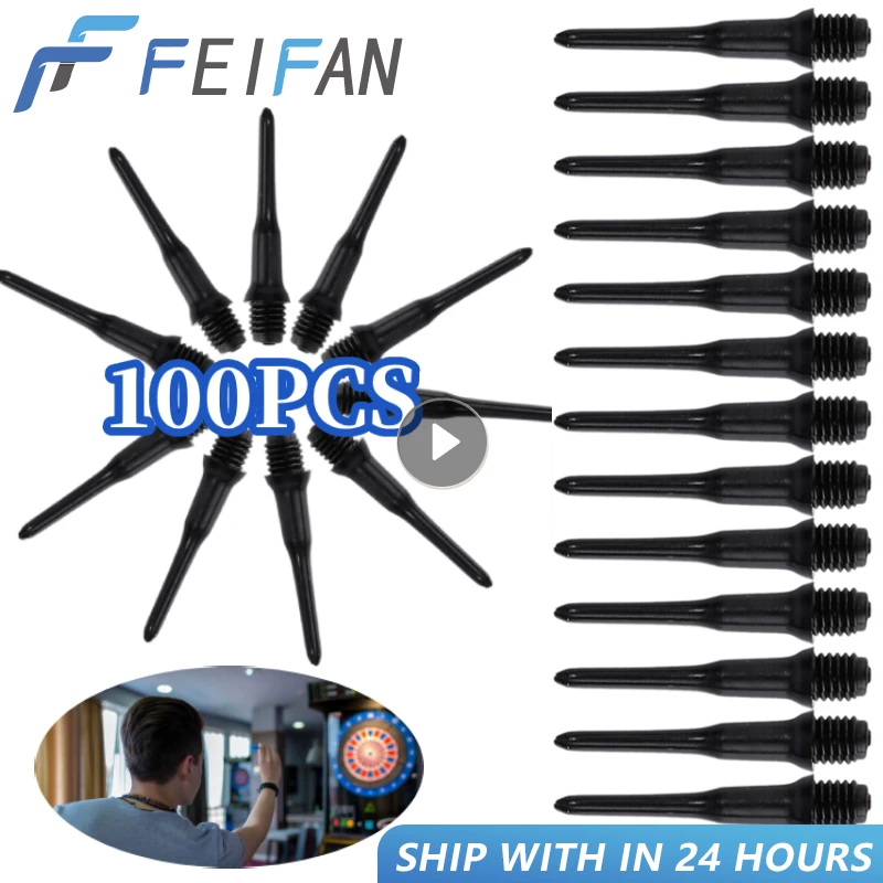 

100PCS High Precision Electronic Dart Plastic Professional Dart Durable Soft Tip Points Needle Replacement Set Darts Accessories
