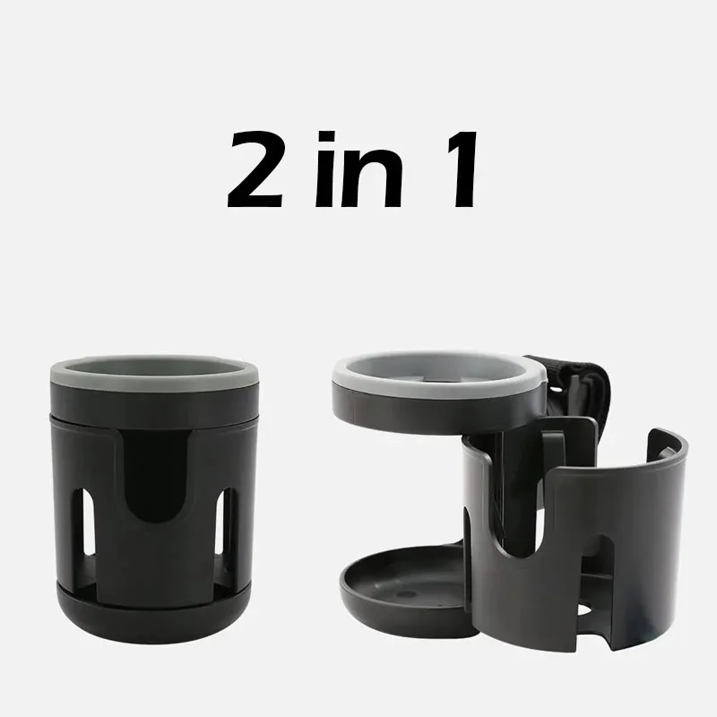 Stroller Accessories Cup Holder 2-in-1 Universal Tricycle Pram Water Cup Mobile Phone and Drink Wheelchair Cart