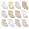 12 Pairs/lot 0 to 4 Yrs Cotton Children's Anti-slip Non Skid Socks For Boys Girl Floor Kid Sock With Rubber Grips Four Season 3