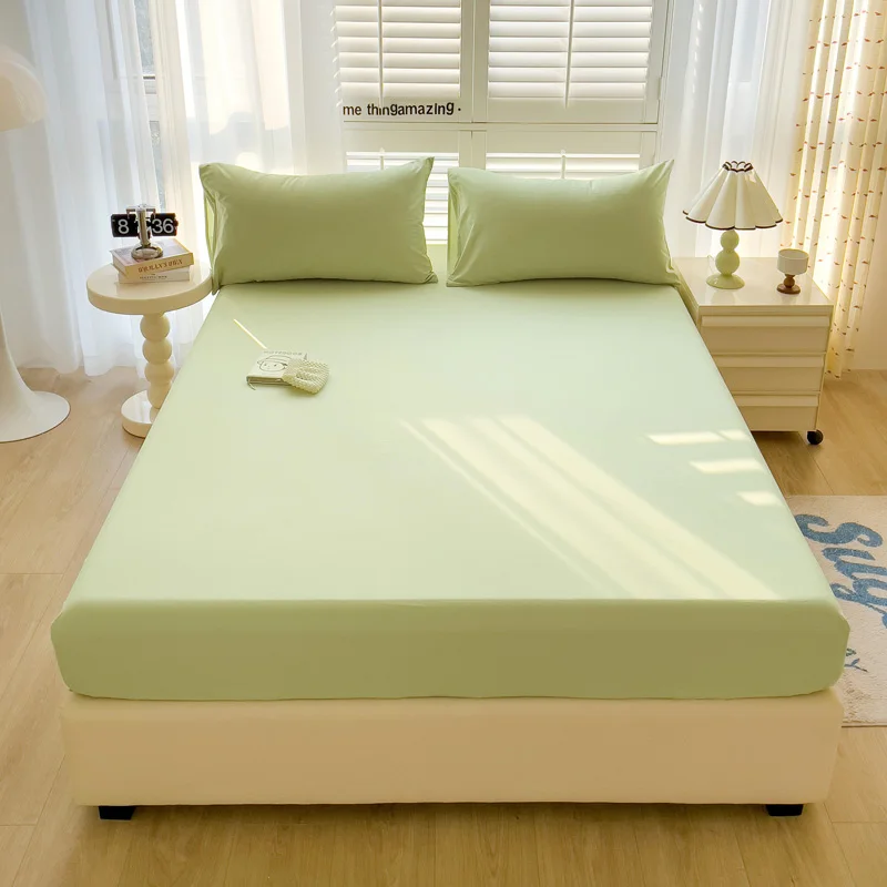 2025 New Cotton Bed Hat A Class 40s Washed Single Product Series Bed Cover Skin Friendly Breathable Mattress Cover with Elastic 2