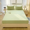 2025 New Cotton Bed Hat A Class 40s Washed Single Product Series Bed Cover Skin Friendly Breathable Mattress Cover with Elastic 2