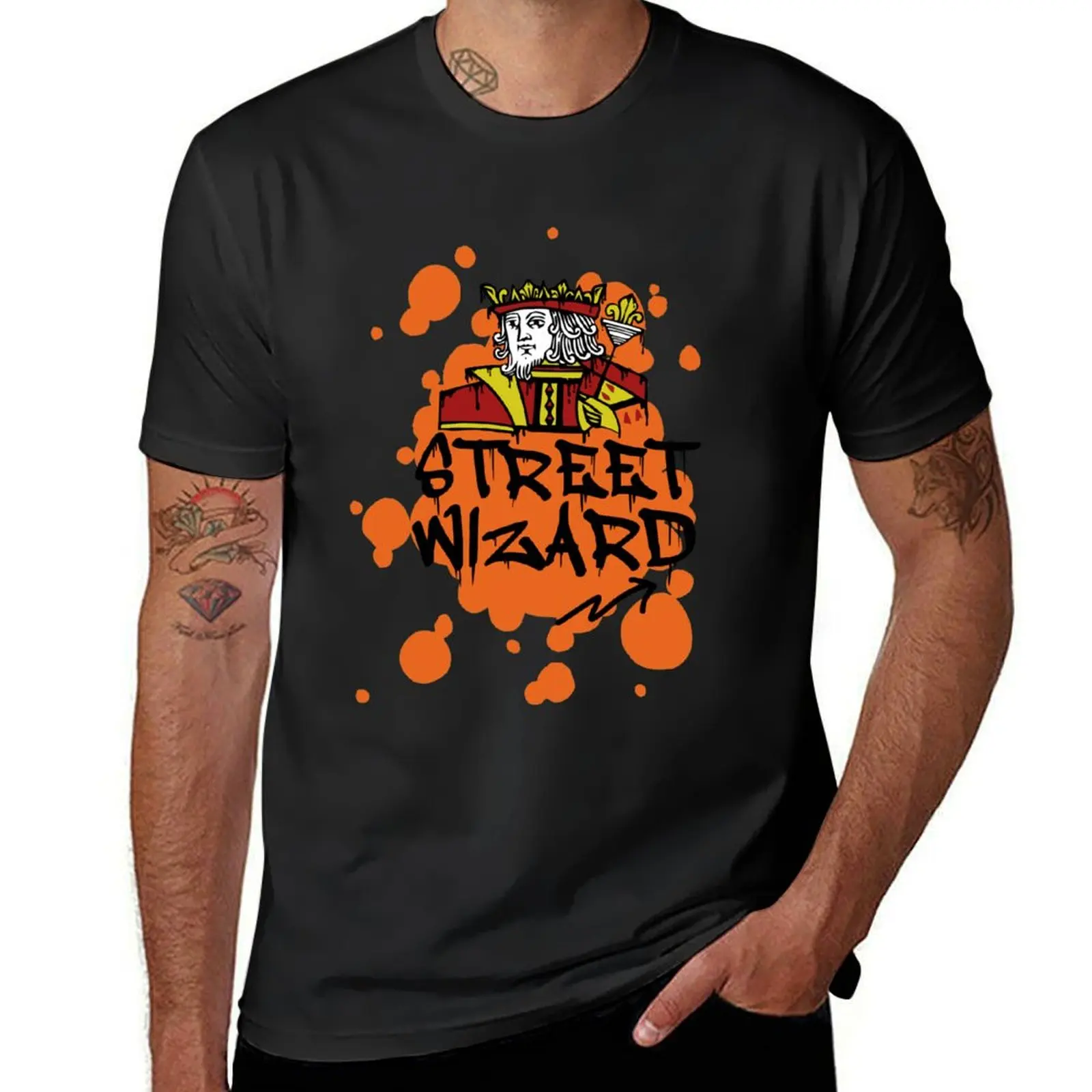 Steet wizard - Magic t shirt T-Shirt hippie clothes tops graphics customs plain t shirts men