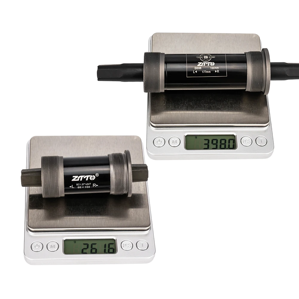 Bicycle Bottom Bracket Bicycle Bottom Bracket Adapter Bicycle Bottom Brackets Adapter ZTTO BSA Bottom Bracket 118 120 122.5 124.5 127.5mmSquare Tapered Threaded For Axis Quare Hole Square Crankset For Fat Snow Bike