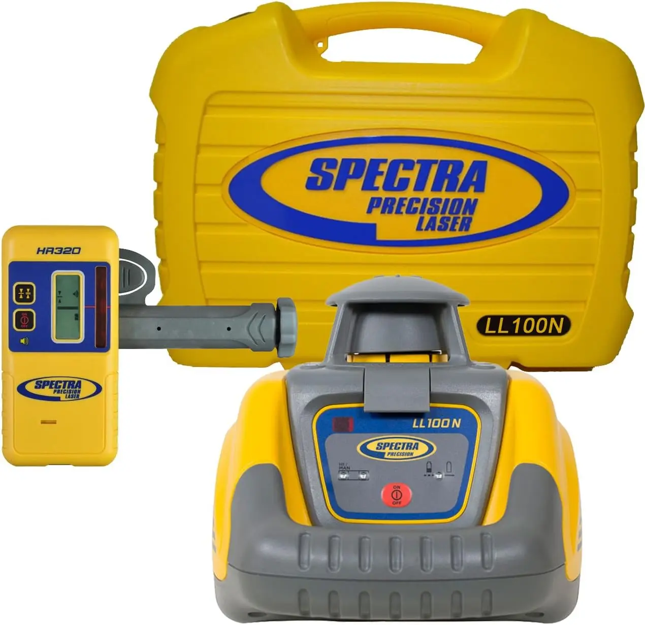 

Spectra Precision LL100N Laser Level, Self-Leveling laser with HR320 Receiver, C59 Rod Clamp, Alkaline Batteries, Carry Case