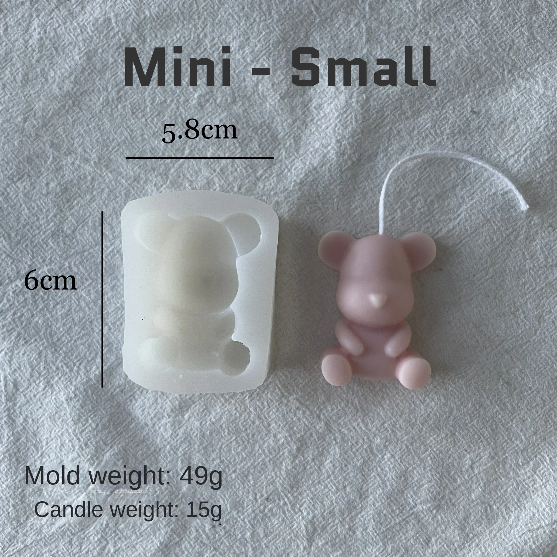 

Small Silicone Fondant Mold 3D Bear Chocolate Molds Cake Decorating Candy Lollipop Model DIY Mousse Accessories Baking Utensils