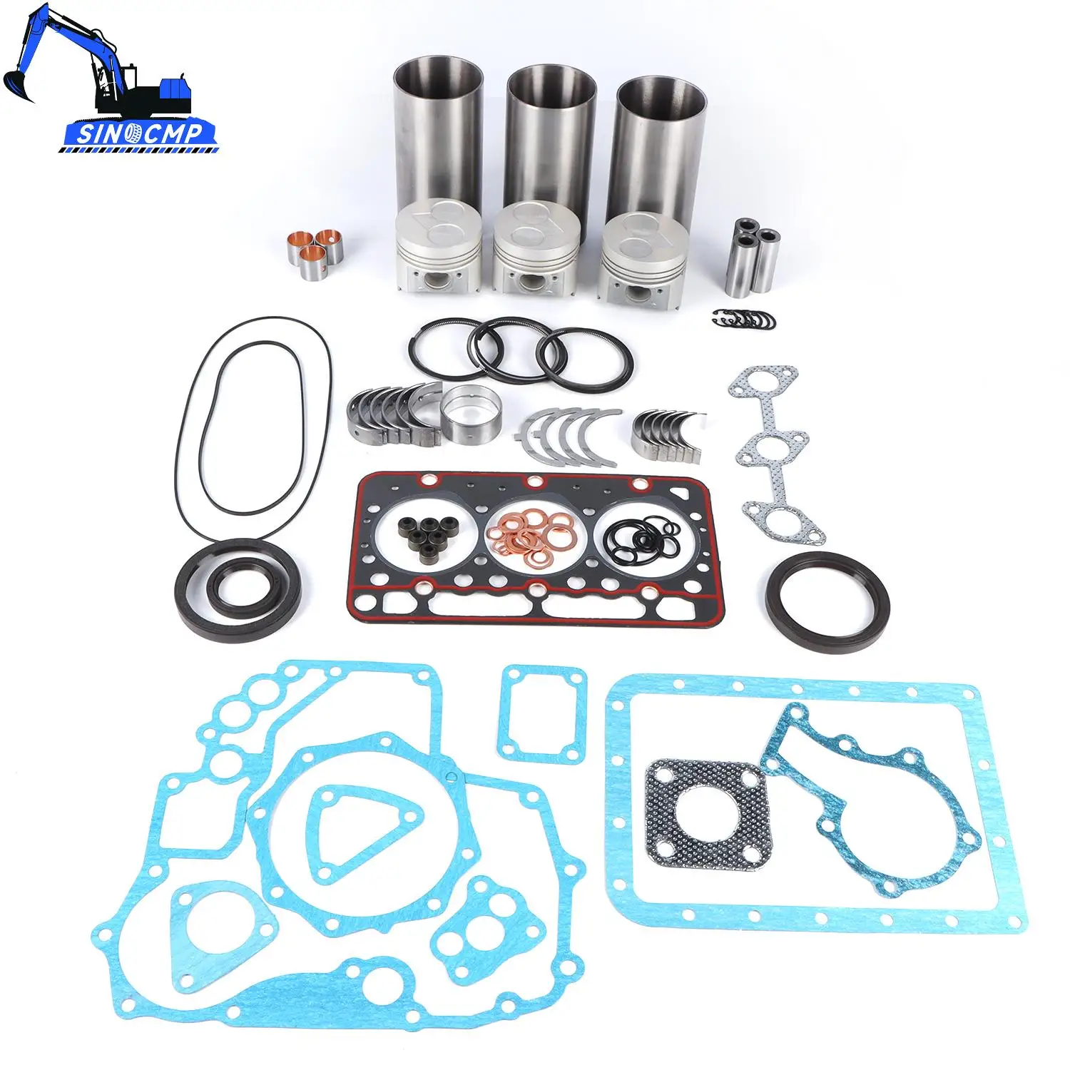 1 Set Engine Overhaul Rebuild Kit For Kubota D722 D722EBH D722E Excavator Engine Forklit Repair Parts
