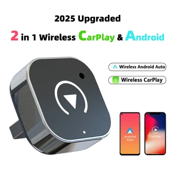 2025 Wireless CarPlay Android Auto Adapter Mini Smart Box Plug And Play Universal Wireless Dongle for iOS 10 Android 11 & Above 1