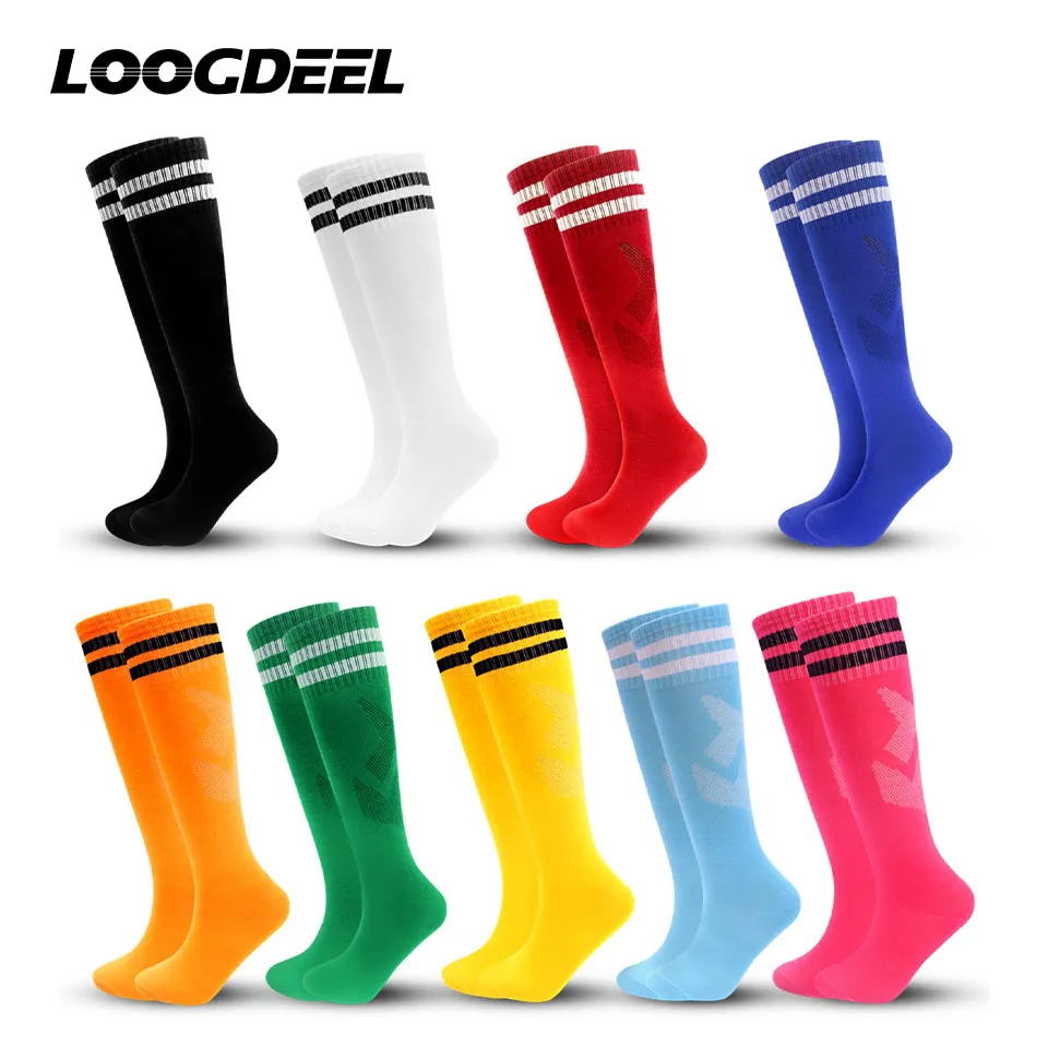 26-45 Children Adult Football Sports Long Knee Socks Kids Soccer Baseball Adults Legging Stockings Children Sports Sock Loogdeel, sports socks